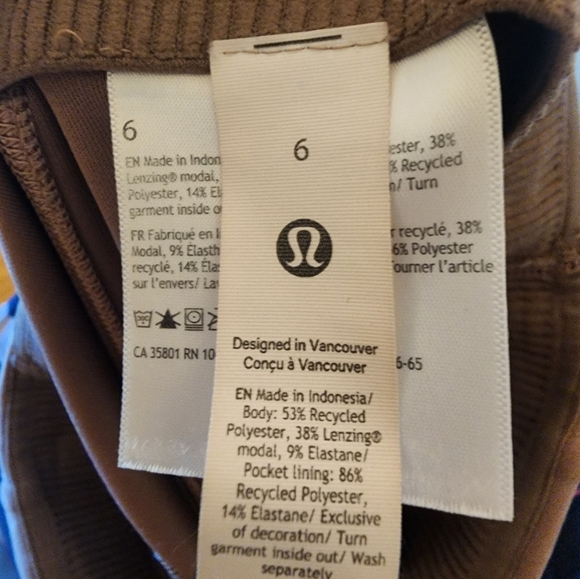 LuluLemon Softstreme High-Rise Midi Skirt in color Taupetastic Size 6 - Picture 8 of 8